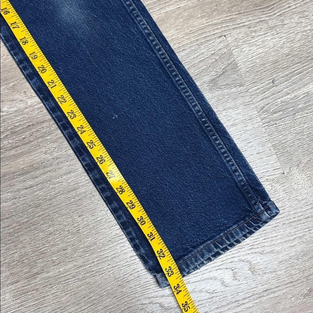 Wrangler Women’s High Rise Straight Leg Jeans Dark Blue Sz 30x34 - Picture 9 of 10